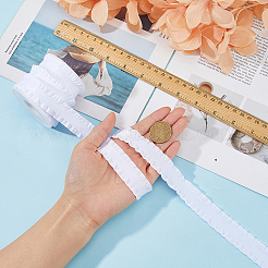Cinta de poliéster con bordes plisados de 10 yarda para decoración de ropa&nbsp;DIY-FI0001-13H