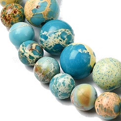 Jaspe impérial naturel brins de perles graduées&nbsp;G-A323-C03-01E