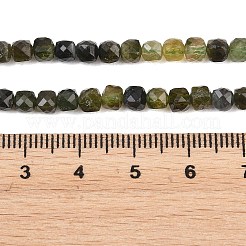 Natürliche grüne Turmalinperlenstränge&nbsp;G-Z163-A02-4x4mm