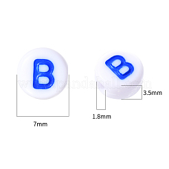 Cuentas acrílicas opacas 1000pcs&nbsp;DIY-YW0002-10