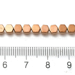 Fili di perline di ematite sintetica non magnetica elettrolitica&nbsp;G-C154-B01-01A