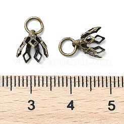 Estante de flores chapado en latón filigrana cuentas de gorra&nbsp;LS-KK-L102-27AB