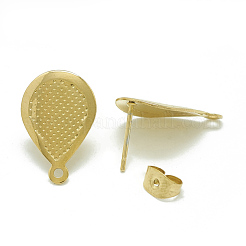 Boucles d'oreilles à tige en acier inoxydable 304&nbsp;STAS-Q225-08G