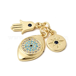 Ottone micro spianare pendenti zirconi&nbsp;KK-H267-086G