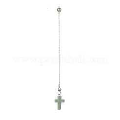 Pendules de radiesthésie croix en pierres naturelles&nbsp;PALLOY-JF02021