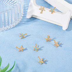 8 paio di orecchini a bottone in ottone micro pavé di zirconi cubici in 2 colori&nbsp;KK-TA0002-62