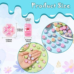 50pcs perles acryliques opaques de placage uv&nbsp;SACR-CJ0001-75