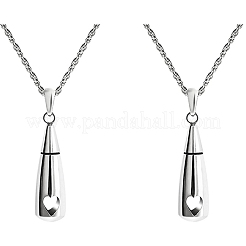 Collares colgantes de acero inoxidable quirúrgico 316 que no se deslustran&nbsp;PW-WG74635-01