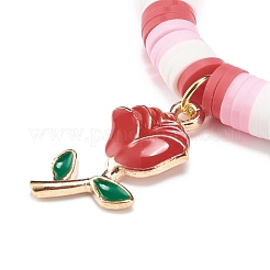 Set di braccialetti elastici da surfista heishi in argilla polimerica fatti a mano in stile 4pcs 4&nbsp;BJEW-JB08637