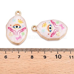 Bedruckte Anhänger aus Emaille-Legierung mit Gestellbeschichtung&nbsp;ENAM-T020-04D