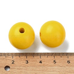 Perles européennes à grand trou en bois&nbsp;WOOD-D027-01J