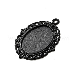 Alliage d'électrophorèse supports cabochons pendentif ovale&nbsp;X-PALLOY-Q304-50-NR