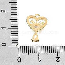 Pendentifs cubiques transparents en laiton micro-pavé&nbsp;CU-CBA1682-06C-G