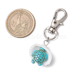 Decorazioni pendenti con stelle marine sintetiche turchesi&nbsp;HJEW-JM03178