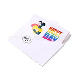 Rechteckige Grußkarten aus Papier&nbsp;DIY-F096-02