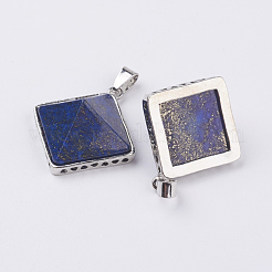 Natürliche Lapislazuli Anhänger&nbsp;G-E442-02O