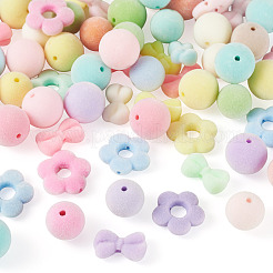75 pièce de perles acryliques floquées&nbsp;OACR-TA0005-01
