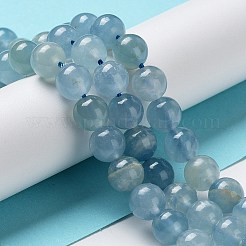 Natürliche blaue Calcit Perlen Stränge&nbsp;G-F756-A02-02