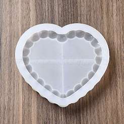 Moules de dessous de verre à bulles géométriques en silicone bricolage&nbsp;X1-AJEW-M224-01C