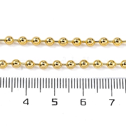 Gestellplattierte Kugelkettenhalsketten aus Messing für Damen&nbsp;NJEW-A035-03G