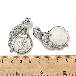Natürliche Howlith halbrunde Anhänger&nbsp;G-F766-06AS-09