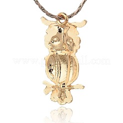Legierung Vogel Anhänger für Halloween&nbsp;PALLOY-J065-20G