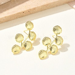 Boucles d'oreilles en laiton pour femmes&nbsp;EJEW-A167-02C-G