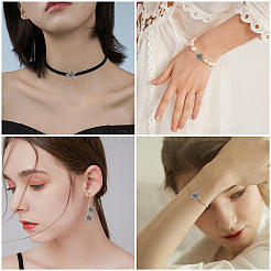 100 Stück DIY-Set zur Herstellung von Stretch-Armbändern mit Seestern-Perlen.&nbsp;DIY-SC0014-95AS