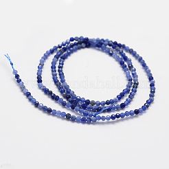 Fili di perline di sodalite di grado naturale&nbsp;LS-G-G663-21-2mm