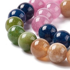 Natürliche weiße Jade Nachahmung Turmalin Perlen Stränge&nbsp;G-I334-01C
