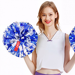 24 Stück 2 Farben Polyester Cheerleader Pom Poms Etiketten Band&nbsp;FIND-CN0002-32