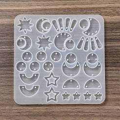 Moules pendentif en silicone bricolage&nbsp;DIY-G079-12B