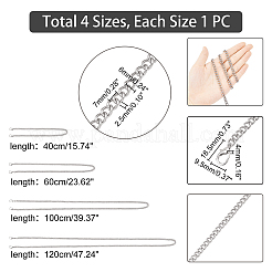 4 pièces 4 styles sangle de sac à chaîne en fer&nbsp;FIND-WR0001-20P