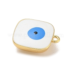 Breloques d'émail de laiton de placage de support&nbsp;KK-G515-22G