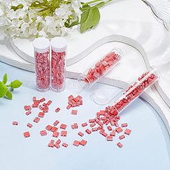 452 Stück undurchsichtige Glas-Saatperlen im 2-Stil mit 2 Löchern&nbsp;SEED-NB0001-76