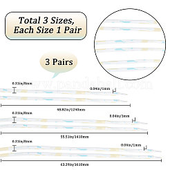 3 par de 3 cordones planos y lisos de poliéster con efecto tie-dye&nbsp;FIND-GF0004-70A