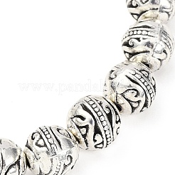 Stretch-Armbänder aus Legierung mit runden Perlen für Damen&nbsp;BJEW-JB12569-01