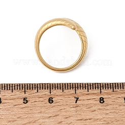 Offene Manschettenringe aus Edelstahl 304&nbsp;RJEW-B165-02G