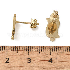 Accesorios para pendientes de acero inoxidable 304 con revestimiento iónico (IP)&nbsp;STAS-I206-66G
