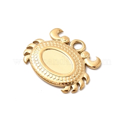 Cabochon-Fassungen für Anhänger aus Edelstahl 304&nbsp;STAS-B113-09G-06