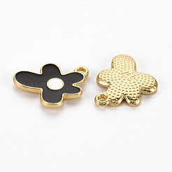 Pendenti smaltati in lega leggera d'oro placcato a cremagliera&nbsp;ENAM-Q444-013D-RS