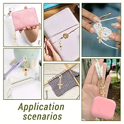 30 colgante de aleación cruzada con rhinestone.&nbsp;HJEW-YW00357