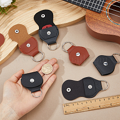 20 étui de rangement pour médiators en cuir PU bicolore&nbsp;AJEW-FH0008-90