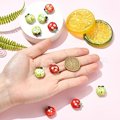 5 pièces de perles en porcelaine faites à la main&nbsp;PORC-YW0001-68A