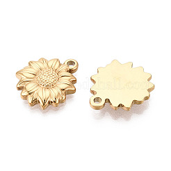 Pendentifs tournesol en acier inoxydable 304&nbsp;STAS-T072-51G