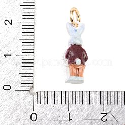 Pendentifs en acier inoxydable 304 émaillés&nbsp;X-STAS-F358-01G-06