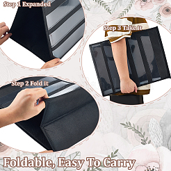 Tisch-Taschenkartenständer aus PVC und Vliesstoff für den Unterricht&nbsp;AJEW-WH0596-551A