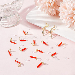20 pièces de boucles d'oreilles en laiton&nbsp;KK-BC0008-36