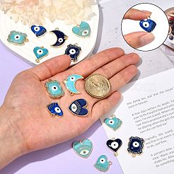 20pcs 10 pendentifs en émail en alliage de style&nbsp;ENAM-SZ0002-65