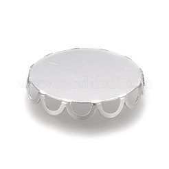 Cabochonfassungen aus Edelstahl 304&nbsp;STAS-P249-16E-S